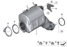 Filtr cząstek stałych (18_0985) dla BMW X6 E71 X6 M50dX SAC ECE