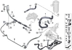 Hydr. układ kier./przewody oleju (32_1691) dla BMW X5 E70 X5 4.8i SAV USA
