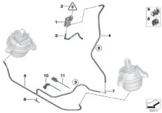 Sterowanie podciśnieniowe-łoże siln. (22_0192) dla BMW 3' F34 GT LCI 330d Gra ECE