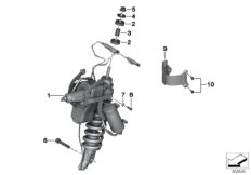 Kolumna amortyzatora ESA przednia (31_0818) dla BMW R 1200 GS 08 (0303,0313) ECE