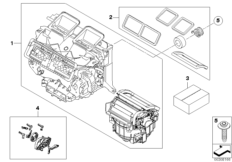 Części obudowy autom.klimatyzacji Valeo (64_1777) dla BMW 3' E90 LCI 325xi Lim ECE