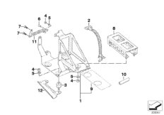 Podstawa pod akumulator (61_2579) dla BMW R 1100 S 98 (0422,0432) ECE