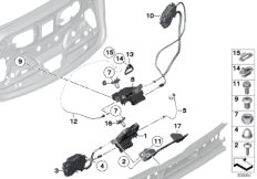 Tylna klapa/System zamykania (41_2020) dla BMW 5' F07 GT 530d Gra ECE