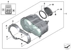 Reflektor LED (63_1429) dla BMW R 1200 GS Adve. (0A32) THA