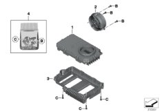 Sterownik reflektora LED / wentylatora (63_1430) dla BMW R 1200 GS Adve. (0A02, 0A12) USA