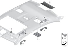 Elementy dod. podsufitki (51_9027) dla BMW 5' F18 LCI 528LiX Lim CHN