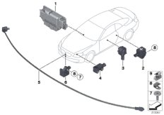 Elem. elektr. poduszki powietrznej (65_2262) dla BMW 6' F12 650iX Cab USA