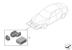 Zest. dop. - Park Distance Control, prz. (03_2012) dla BMW 4' F33 420i Cab ECE