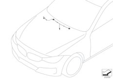 Elem. poj. instalacji spryskiwacza szyb (61_3133) dla BMW 3' F34 GT 328i Gra USA