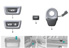 Przełącznik tylnej klapy - Centerlock (61_3005) dla BMW 1' F20 LCI 125i 5-d ECE