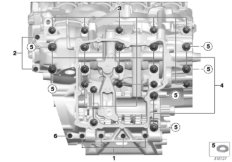 Złącze śrubowe obudowy silnika (11_4752) dla BMW S 1000 R (0D42) BRA