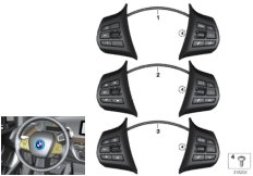 Przełącznik kierownicy wielofunkcyjnej (61_3149) dla BMW i i3 I01 LCI i3s 94Ah Meg USA
