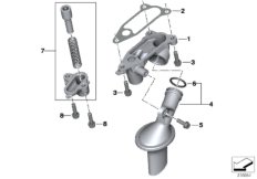 Zawór regulacyjny ciśnienia oleju (11_5191) dla BMW S 1000 R (0D02, 0D12) ECE
