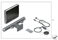 System DVD Tablet Single (03_1229) dla BMW 1' F21 LCI 120i 3-d ECE