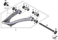 Wahacz wzdłużny (31_1034) dla BMW R 1200 GS 17 (0A51, 0A61) ECE