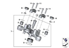 Mostek widełek górny (31_1035) dla BMW R 1200 GS 17 (0A71) BRA