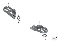 Podnóżki Enduro szerokie przednie (77_1033) dla BMW F 850 GS (0B29) BRA