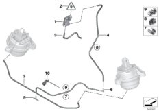 Sterowanie podciśnieniowe-łoże siln. (22_0184) dla BMW 3' F34 GT 335dX Gra ECE