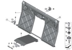 Siedzenie tylne, rama siedziska (52_4065) dla BMW 4' F83 M4 M4 Cab ECE