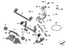 Ryglowanie kanapy (52_3823) dla BMW R 1200 GS Adve. (0A02, 0A12) USA