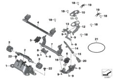 Ryglowanie kanapy (52_3823) dla BMW R 1250 GS Adv. 19 (0J50) BRA