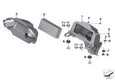 Filtr powietrza (13_1395) dla BMW K 1600 GTL 17 (0F02, 0F12) USA
