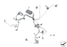 Wiązka przewodów silnika (12_2129) dla BMW R nineT 16 (0J01, 0J03) ECE