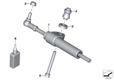 Amortyzator układu kierown. (32_2219) dla BMW S 1000 R 17 (0D72) BRA