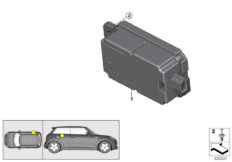 Odbiornik sygnałów fal radiowych pilota (61_3296) dla MINI Cabrio F57 Cooper S Cabrio ECE
