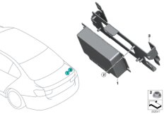 Sterownik regulowanej blokady tylnej osi (61_3317) dla BMW 2' F87 M2 LCI M2 Cou ECE