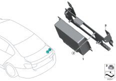 Sterownik regulowanej blokady tylnej osi (61_3317) dla BMW 4' F82 M4 M4 Cou USA