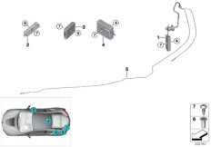 Elementy pojedyncze anteny zbiorczej (65_2497) dla BMW i i8 I15 i8 Roa ECE