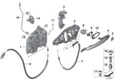 System zamykania drzwi z przodu (51_9297) dla MINI Cabrio F57 Cooper S Cabrio ECE