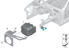 Generator dźwięku samochodu (65_2501) dla BMW 3' F30 Hybrid 3 Lim USA