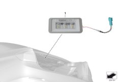 BMW luggage compartment light LED (03_2270) dla BMW 1' E81 118i 3-d ECE