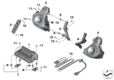 System audio (65_2276) dla BMW K 1600 GT (0601,0611) USA