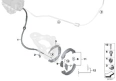 Hamulec postojowy/Szczęka hamulcowa (34_1600) dla BMW X5 E70 X5 4.8i SAV ECE