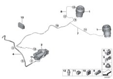 Regulacja poziomu-pod. pneum./sterownik (33_1885) dla BMW X5 M F85 X5 M SAV ECE