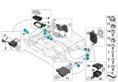 Rozdzielacz prądu/rozdzielacz B+ (61_3380) dla BMW X5 F15 X5 40eX SAV ECE