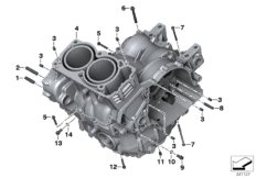 Obudowa silnika, elementy dod. (11_5527) dla BMW F 800 R 15 (0B04, 0B14) USA