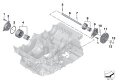 Pompa olejowa-elementy pojedyncze (11_4001) dla BMW F 700 GS (0B01, 0B11) USA