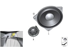 Poj. części głośnika słupka C (65_2532) dla BMW i i8 I15 i8 Roa ECE