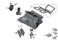 Części obudowy klimatyzacji (64_1851) dla BMW X4 F26 X4 30dX SAC ECE