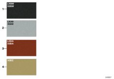 Strona z wzorem, kolor tapic. (01_1278) dla BMW 6' F13 M6 Cou USA