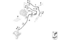 Przewód hamulcowy tylny ABS (34_2158) dla BMW S 1000 RR 15 (0D10,0D21) ECE