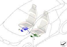 Wiązka przewodów fotela (61_3570) dla BMW i i3 I01 LCI i3s 120Ah Meg ECE