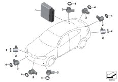 Park Distance Control (PDC) (66_0371) dla BMW X6 F16 X6 50iX 4.4 SAC ECE