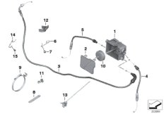 Linka cięgnowa/rozdzielacz linek (32_1504) dla BMW R nineT (0A06, 0A16) ECE