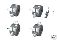Przełącznik wielof. przy kierown., lewy (61_3613) dla BMW S 1000 R 17 (0D72) BRA