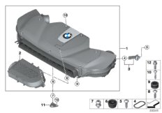 Tłumik szmerów ssania/wkład filtra/HFM (13_1555) dla BMW X6 F16 X6 50iX 4.4 SAC ECE